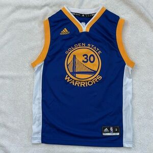 Golden State Warriors Steph Curry Adidas Basketball Jersey - Size Youth M